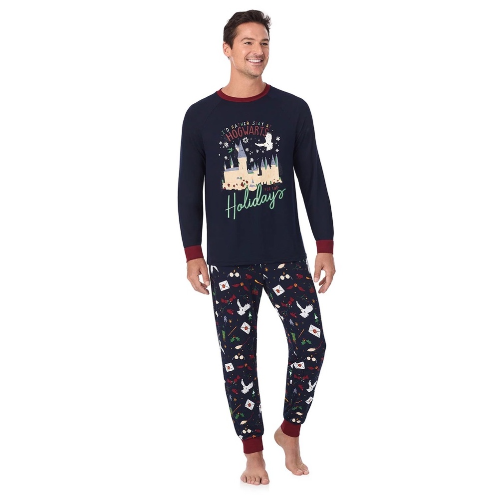 NWT Harry Potter Family Sleep Men's 2-Piece Pajama Set